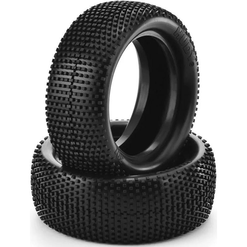 TIRE HUDY 301 4WD DIRT FRONT MEDIUM (2) ( 814301D-M )