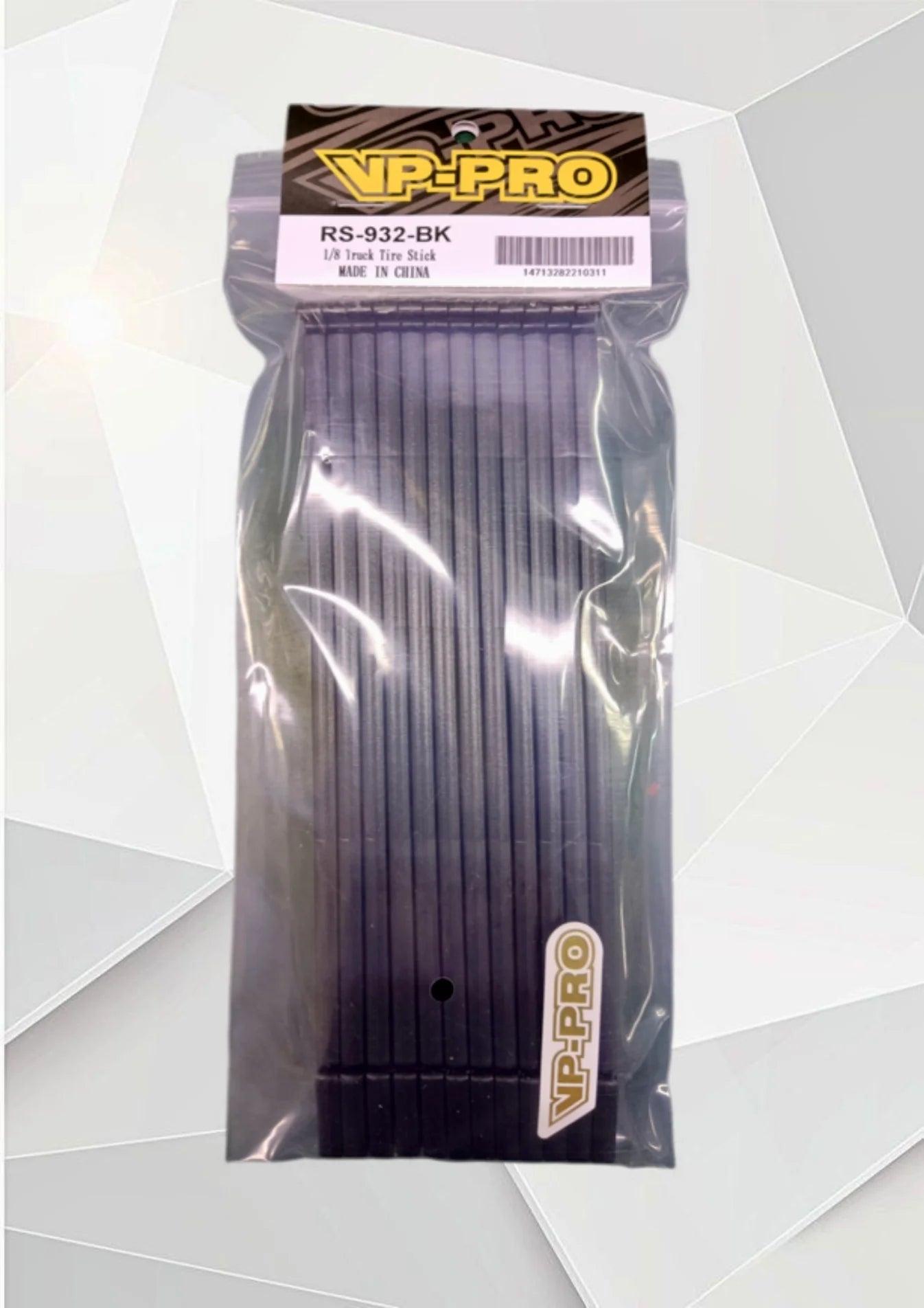 1/8 Truggy Tire Stick ( 12pcs ) ( RS-932-BK )